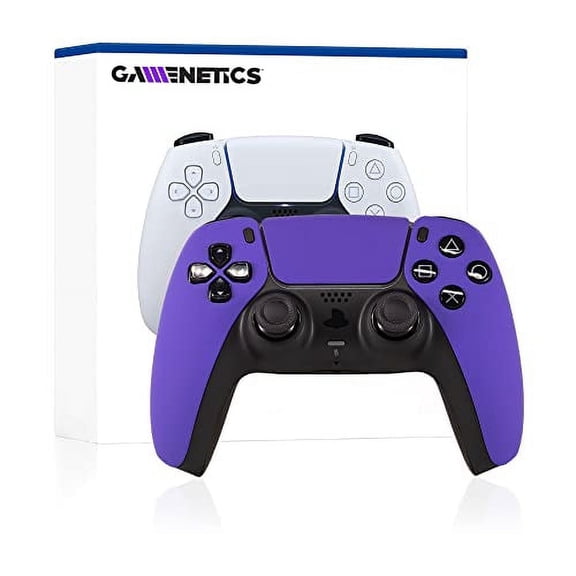 Gamenetics Custom Official Wireless Bluetooth Controller for PS5 Console - PC - Un-Modded - Video Gamepad Remote (Soft Touch Purple Haze)