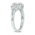 thumbnail image 2 of SZUL Women's 1 CTW Three Stone Oval Shape Lab Grown Diamond Ring in 14K White Gold, 2 of 5