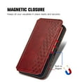 thumbnail image 5 of Dteck Case for Apple iPhone 13 mini 5.4-inch,Luxury Leather Card Holder Wallet Hybrid Rubber Flip Magnetic Case Kickstand Protective Phone Cover,Red, 5 of 7