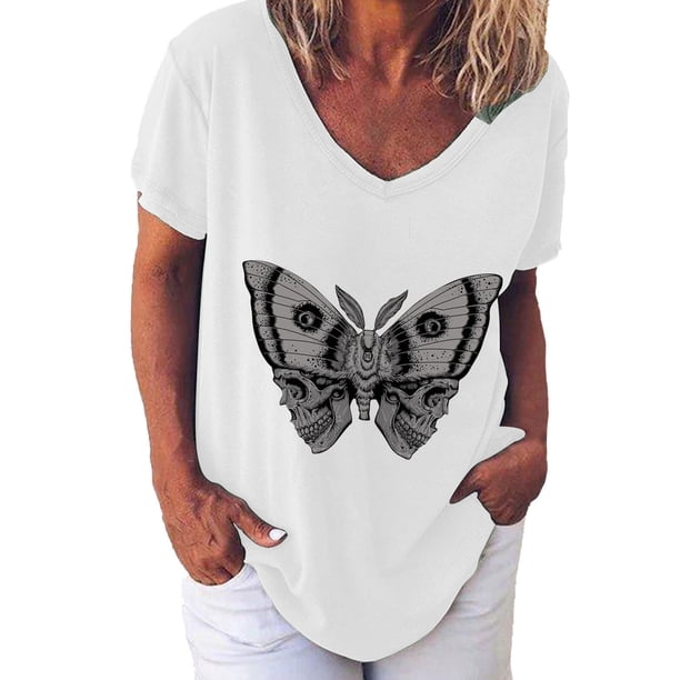 Camisetas de manga corta estampadas para mujer OAVQHLG3B Store lin121212