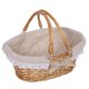 thumbnail image 4 of Cesta de almacenamiento tejida de mimbre para niñas de las flores, cesta de boda de mano con forro, 4 of 6
