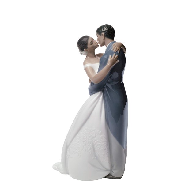 NAO Un Beso Para Siempre (Tm). Figura Novio y Novio (Boda) de Porcelana.