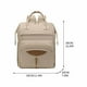 thumbnail image 4 of Mochila impermeable para pañales de gran capacidad con correas para cochecito | Bolsa de viaje multifuncional para recién nacidos y padres | 14 bolsillos para pañales, biberones y artículos e, 4 of 6