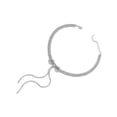 thumbnail image 4 of 1pc Bowknot Necklace delicado Clavícula de la cadena de la joyería de la niña (plata), 4 of 6