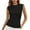 Black, variant on Diufon Women's Tank Tops Knitted Summer Sleeveless Solid Color Tunic Crewneck Shirts Casual Loose Blouses