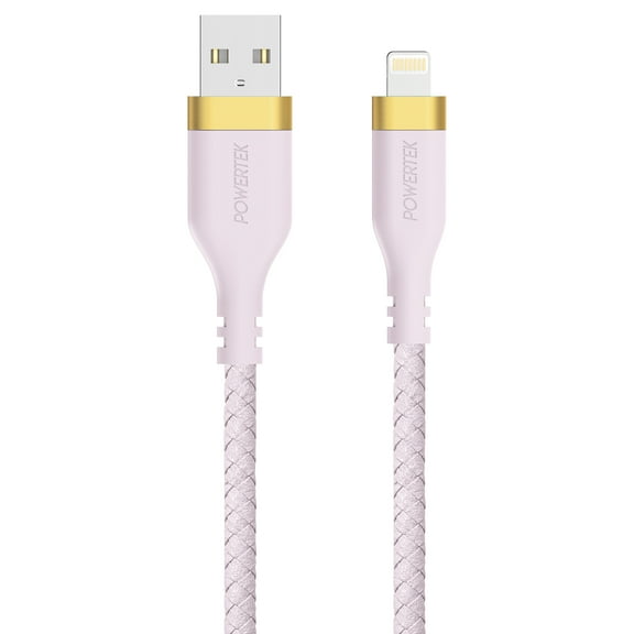 Liquipel Powertek Woven USB-A to Lightning - Purple
