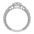 thumbnail image 4 of 1.00 Carat Vintage Wedding Ring 14K White Gold, 4 of 6