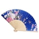 thumbnail image 1 of Vintage Folding Hand Held Flower Fan Chinese Dance Party Pocket Gifts, 1 of 2