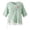 Green, variant on Active Tops Women Blend Embroidered Mandarin Collar Three Quarter Sleeve Boho Blouse with Relaxed Fit for Casual Everyday Wear Purple 4XL