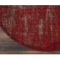 thumbnail image 6 of Nourison Karma Distressed Vintage Red 7'10" x ROUND Area Rug, (8' Round), 6 of 7
