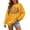 Yellow, variant on Womens Sweatshirt Crew Neck Halloween Fall Leaves Letter Graphic Pullover Cottagecore Autumn Holiday Top Fall Winter Oversized Sweatshirts Beige L