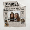 thumbnail image 4 of Breaking News Partner in Crime - Personalized Bestie Blanket, 4 of 6