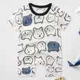 thumbnail image 2 of TOWED22 Newborn Baby Boy Summer Clothes Print Short Sleeve Romper Cotton One Piece Bodysuit Jumpsuit 0-18M Blue,18-24 M, 2 of 4