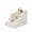 Beige, variant on PAWSCRAT Pet Stairs for Dogs and Cats 4-Step, 19.6" H Pet Stairs for High Bed, Couch Sofa & Chair, 30D Foam Dog Steps with Non-Slip Bottom Surface Removable Washable Cover, LightGrey