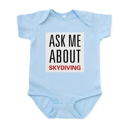 

CafePress - Ask Me Skydiving Infant Bodysuit - Baby Light Bodysuit Size Newborn - 24 Months