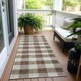 thumbnail image 6 of Addison Rugs Chantille Indoor/Outdoor Transitional Plaid Brown Washable Runner Rug, 2'3" x 7'6", 6 of 6