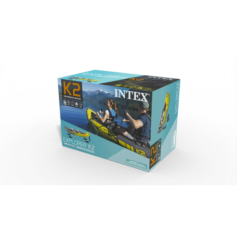 Intex Explorer K2 2-Person Inflatable Kayak Set for Adults