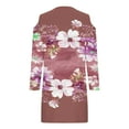 thumbnail image 5 of Robes pour Femmes, Robe d'Été Imprimée pour Femmes à Manches Longues avec Col Rabattu, 5 of 5