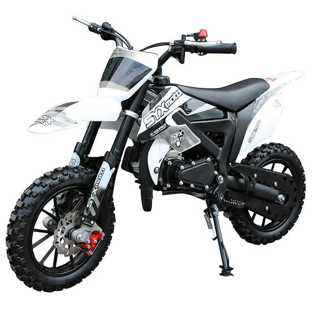 SYXmoto Black Kids Off Road Dirt Bike 50CC 2Stroke Gas Dirt Bike Kids
