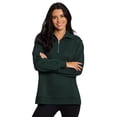 thumbnail image 3 of RBX Active Women's 1/4 Zip Mock Neck Fleece Tunic Sweatshirt, 3 of 5