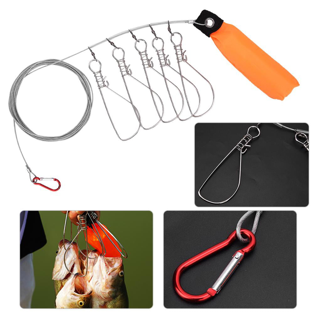 Edelstahlseile Float Fish Stringer Fishing Lock Tackle Tools 