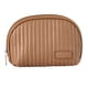 thumbnail image 1 of Bolsa de maquillaje de cuero PU Bolsa de maquillaje de viaje de almacenamiento de gran capacidad portátil para lápiz labial cosmético marrón, 1 of 12