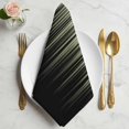 thumbnail image 2 of Sage Green Black Ombre Cloth Napkins, Modern Abstract Striped Gradient Washable and Reusable Dinner Napkins Set of 6, Table Napkin for Kitchen Party Birthday Wedding Hotel Housewarming 20"x20", 2 of 9