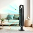 thumbnail image 5 of 40'' Tower Fan with Remote, 3 Modes & 3 Wind Speeds, LED Display with Touch Control, 75° Oscillating Quiet Cooling, Timer setting, Space-Saving, 5 of 5