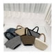 thumbnail image 2 of Granjero Gordo Bolso de mano tejido y bolsas de cosméticos, bolso de mano tejido elegante de playa de verano, bolso de hombro de 17,91 x 4,13 x 9,84 pulgadas (estilo D), 2 of 5