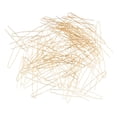 thumbnail image 2 of BELOVING 100 Pieces U Shape Waved Metal Hair Pins Stick Forks DIY Accessories Gold, 2 of 10