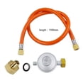 thumbnail image 5 of Gas Regulator, Accessory,1/2Inch Adapter, Part, Metal Hose Fittings, Connector,5ft Hose for Heaters, 5 of 5