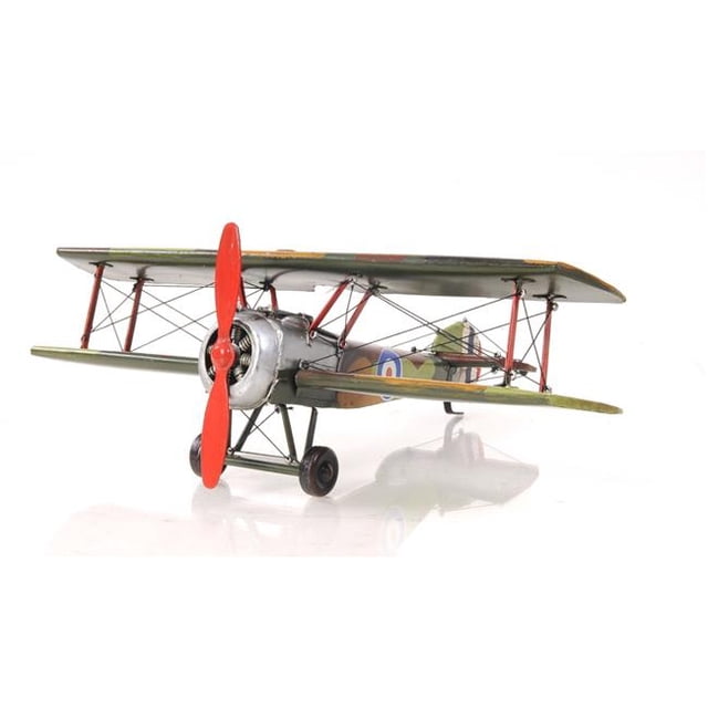 HomeRoots 401097 C1916 Sopwith Camel World War Plan Model Sculpture