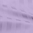 thumbnail image 2 of 4PC Cot Sheet Sets- 1 Flat Sheet, 1 Fitted Sheet with 8" Deep Pocket & 2 Pillowcover, 100% Egyptian Cotton, 300 Thread Count-Lavender Stripe, RV Short Queen Size, 2 of 5