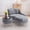 Gray, variant on Chenille Indoor Chaise Lounge, Upholstered Combination Furniture Single Sofa Chair, Living Room Bedroom Office Sofa Chair With Ottoman Storage，beige