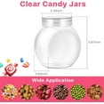 thumbnail image 2 of Tutuviw Plastic Candy Jar with Lid 6 Pack 7.7oz Clear Cookie Snack Jar Bucket Canister Container Food Grade Shatter-Proof Candy Jars, for Countertop Display,Kitchen Storage Containers Set, 2 of 8