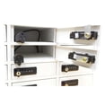 thumbnail image 2 of FixtureDisplays 12-Slot Cellphone Mini Charging Station Combination Locker Assignment Mail Slot Box USB Female Ports 15259, 2 of 5