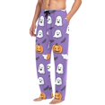 thumbnail image 2 of FORMRS Mens Pajama Pants with Pockets Sleepwear Lounge Bottoms Sizes S-2XL, Halloween Ghosts Purple, 2 of 7