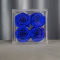 thumbnail image 4 of Bewildely Flores y plantas de imitación elegantes acrílicas-fácil de limpiar flores decorativas de larga duración decoración del hogar boda Decoración azul, 4 of 6