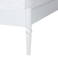 thumbnail image 5 of Baxton Studio Brantley Spindle Platform Bed Frame with Headboard White King, 5 of 9
