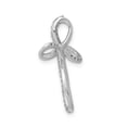 thumbnail image 2 of Real 14kt White Gold 1/6ct. Diamond Cross Chain Slide; for Adults and Teens; for Women and Men, 2 of 4