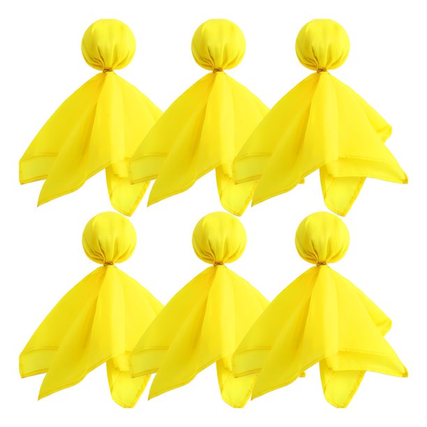 WREA 6pcs Football Penalty Flags Center Weighted Sports Fan Tossing