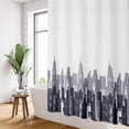 thumbnail image 2 of Cortinas De Ducha Impermeables Y Resistentes Al Moho Cortina De Ducha De Poliéster con 12 Ganchos, Cortina De Baño, Lavable A Máquina, 220 Cm X 200 Cm Blanco/Negro Rojo Verde Cocina, Decoración y Otros, 2 of 5