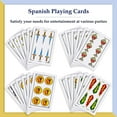 thumbnail image 4 of 2 Decks Spanish Playing Cards 50 Cards Baraja Espanola Puerto Rico Pocker Playing Cards for Family, School, Travel Party Games, 4 of 5