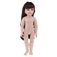 thumbnail image 2 of Muñeca Móvil para Girl Doll Parte Del Cuerpo Fabricación de Bricolaje - 45 Cm / 18 Pulgadas, 12 Articulaciones Que Hacen Post CUTICAT Cuerpo de muñeca desnuda, 2 of 7