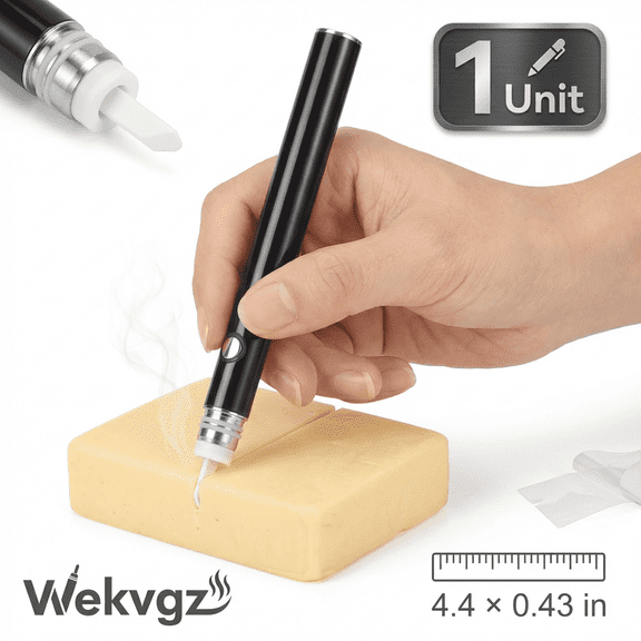 Electric Hot Knife for Food and Plastic, Portable Ceramic Hot Cutter with 350mAh Battery, Multifunctional Craft Heat Tool for Concentrates