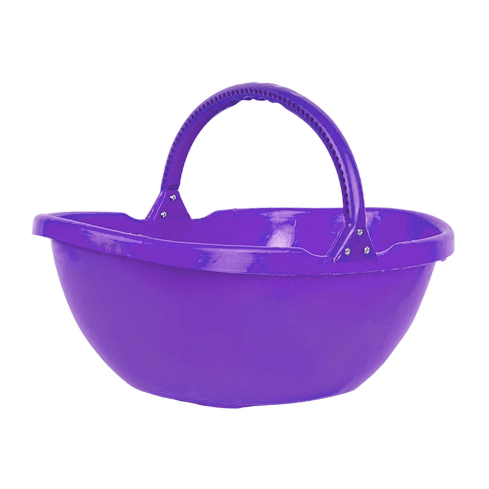 Miulika Garden Harvesting Basket, Picking Basket with Handle, Multipurpose Handheld Harvesting Tool for Lawn, Kitchen, Farm, Garden, Yard Purple