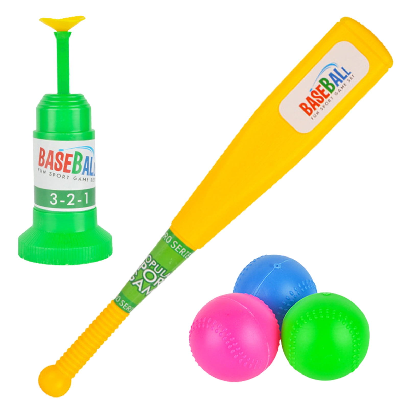 Automatic Launcher Baseball Bat Toys Indoor Outdoor Sports Baseball Games For Kids 1Bat 2Ball 1Glove 