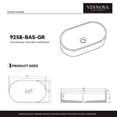 thumbnail image 3 of Vinnova Design Vinnova Eibar Grey Concrete Oval Vessel Bathroom Sink, 3 of 8