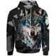thumbnail image 4 of Ropa informal de otoño para hombre, sudadera con capucha con estampado 3D de lobo, ropa Y2k, jersey con estampado animal, sudadera holgada gótica con capucha, sudaderas, 4 of 4