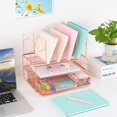 thumbnail image 2 of Rose Gold Desk Organizers, 2 of 4